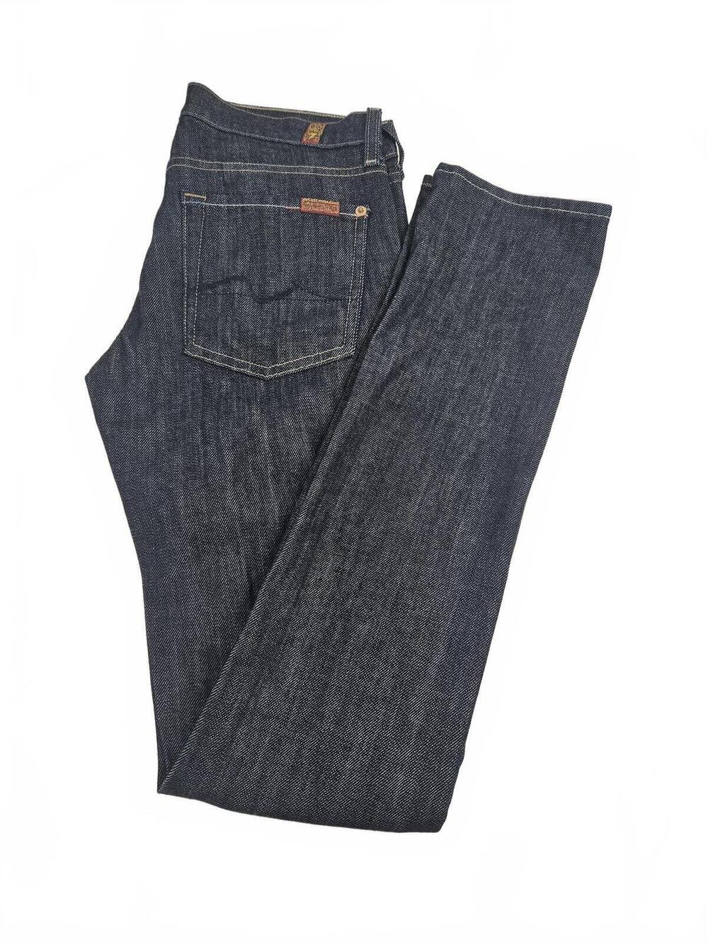7 For All Mankind Roxanne Dark Wash Denim Jeans Size 27 #classic look